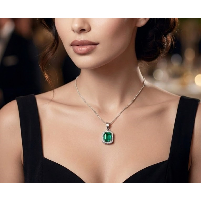 Florium™ Solitaire Pendant Necklace [PNSS-09B]