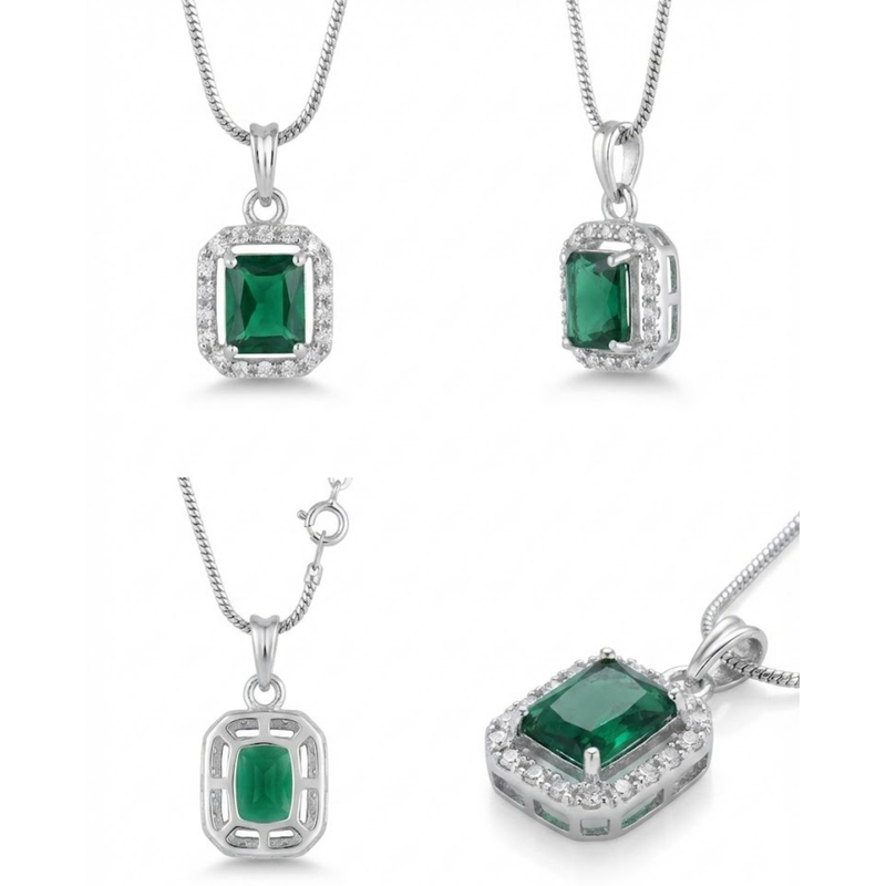 Florium™ Solitaire Pendant Necklace [PNSS-09B]