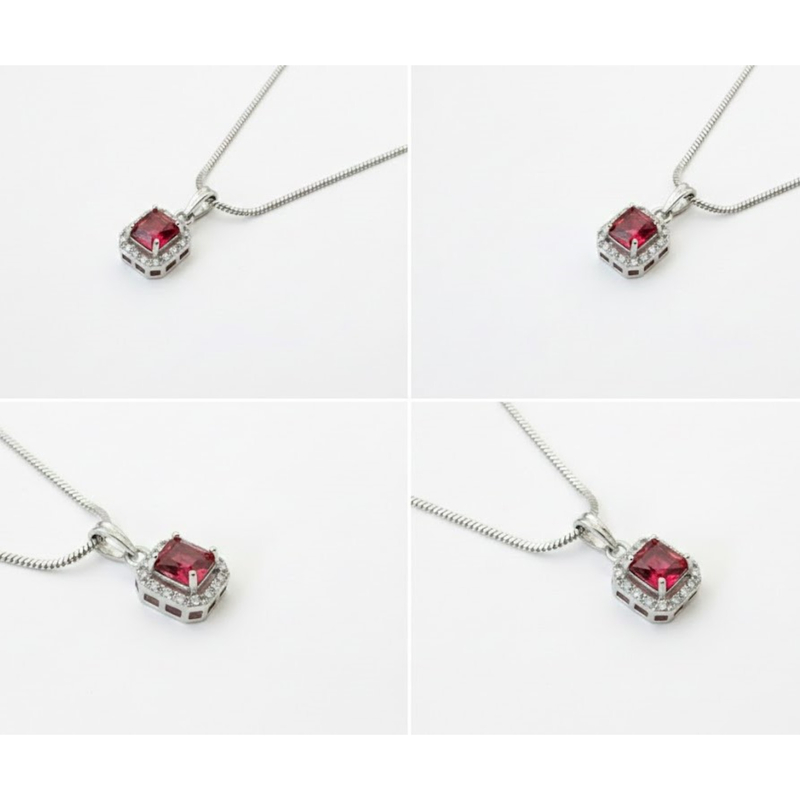 Florium™ Solitaire Pendant Necklace [PNSS-09C]