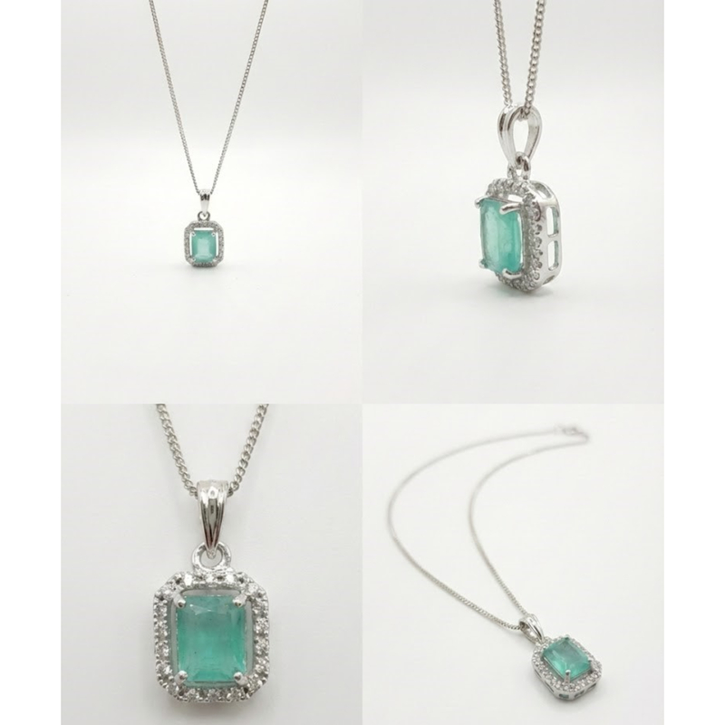 Florium™ Solitaire Pendant Necklace [PNSS-09D]