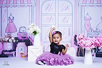 Fabric Baby Backdrop - Trendy Fashionista - 5x7 Feet