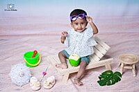 Fabric Baby Backdrop - Beach Sand - 5x7 Feet