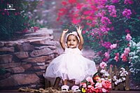 Fabric Baby Backdrop - Garden Pathway - 5x7 Feet