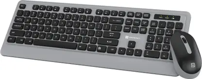 Portronics Key5 Combo Wireless Keyboard and Mouse Set, with 2.4 GHz USB Receiver, Silent Keystrokes, 1200 DPI Optical Tracking, Full-Sized Keyboard for PC, Laptop Portronics Key5 Combo Wireless Keyboard and Mouse Set, with 2.4 GHz USB Receiver, Silent Keystrokes, 1200 DPI Optical Tracking, Full-Sized Keyboard for PC, Laptop