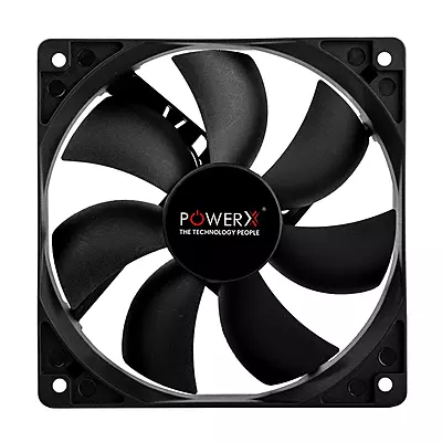 POWERX 120MM 7-Blade Normal Cooling Fan – Black POWERX 120MM 7-Blade Normal Cooling Fan – Black