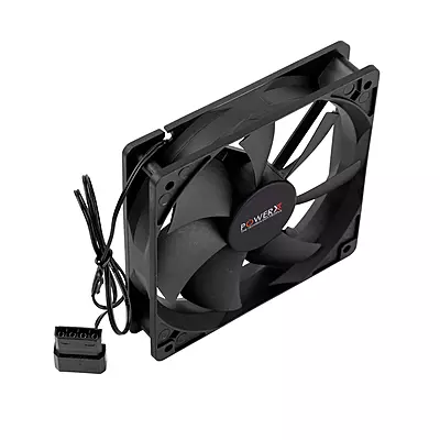 POWERX 120MM 7-Blade Normal Cooling Fan – Black POWERX 120MM 7-Blade Normal Cooling Fan – Black