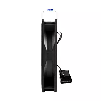 POWERX 120MM 7-Blade Normal Cooling Fan – Black POWERX 120MM 7-Blade Normal Cooling Fan – Black