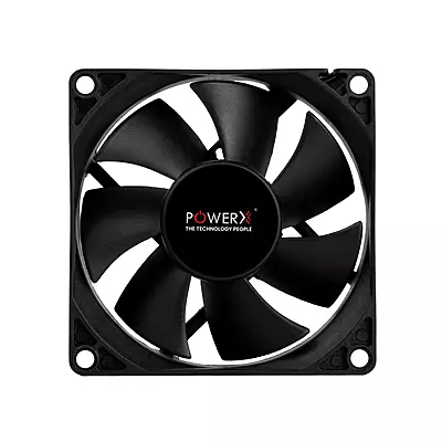 POWERX 80MM 7-Blade Normal Cooling Fan – Black POWERX 80MM 7-Blade Normal Cooling Fan – Black