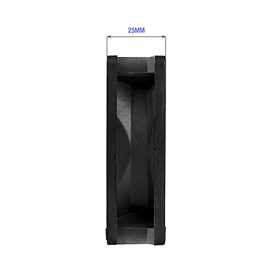 POWERX 80MM 7-Blade Normal Cooling Fan – Black POWERX 80MM 7-Blade Normal Cooling Fan – Black