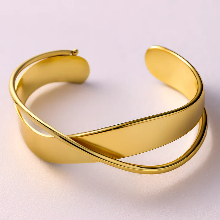 Anti-Tarnish Golden Bangle Bracelet