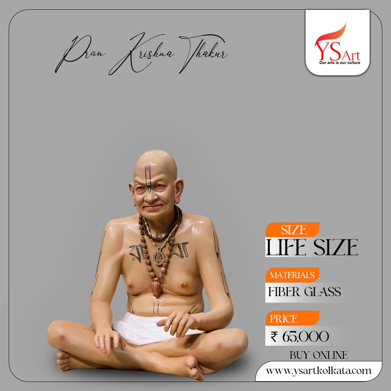 PRAN KRISHNA THAKUR FIBER STATUE