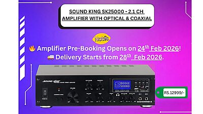 SOUND KING SK25000 - 2.1 CH AMPLIFIER WITH OPTICAL & COAXIAL SOUND KING SK25000 - 2.1 CH AMPLIFIER WITH OPTICAL & COAXIAL