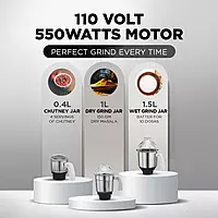 PREETHI MIXIE ECO PLUS 110 VOLTS 550W 3JAR