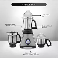 PREETHI MIXIE STEELE 110VOLTS  3JAR 550W