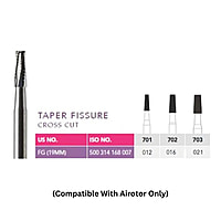 Prima Dental Carbide FG Airotor Burs Taper Fissure