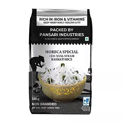 Pansari - Horeca Special XXXL Steam Basmati Rice 30 Kg