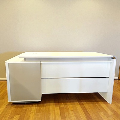 PROFURN EBY DG02-D0116W Melamine Table|1.6 MTR|||Office/Executive Table