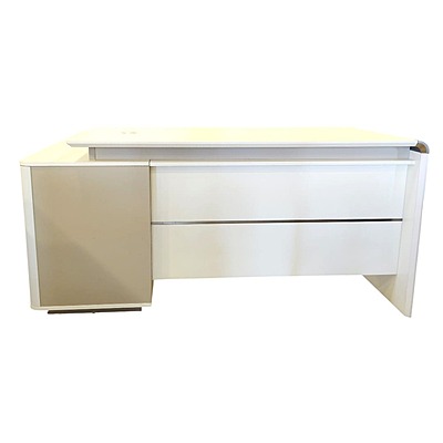 PROFURN EBY DG02-D0116W Melamine Table|1.6 MTR|||Office/Executive Table