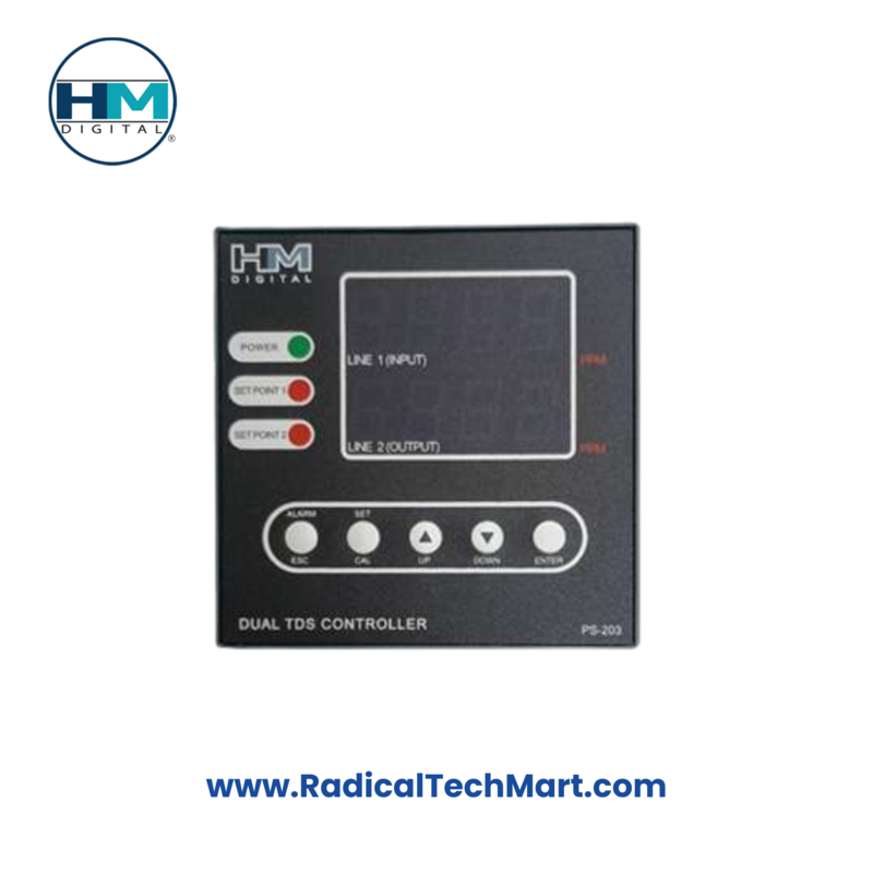 HM Digital PS-203 TDS Controller with Dual Display and Relay Output