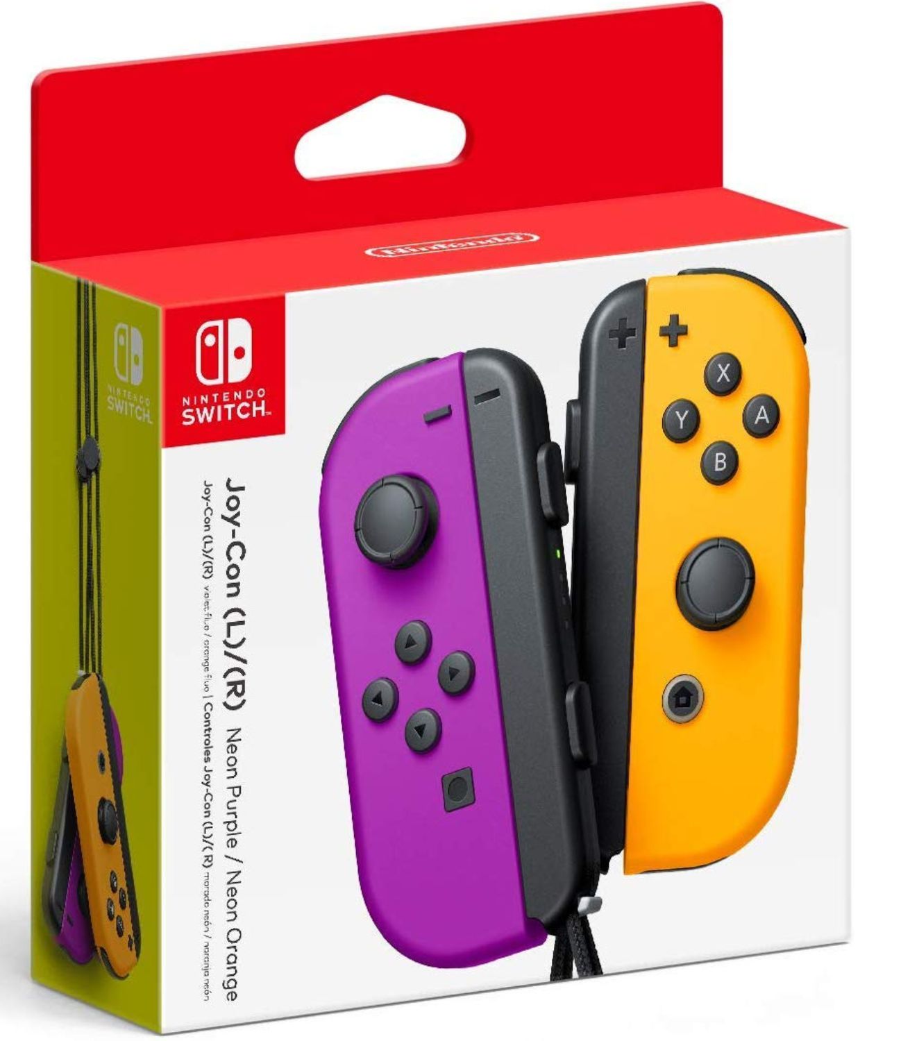 Nintendo Switch Neon Purple/ Neon Orange Joy-Con (L-R)