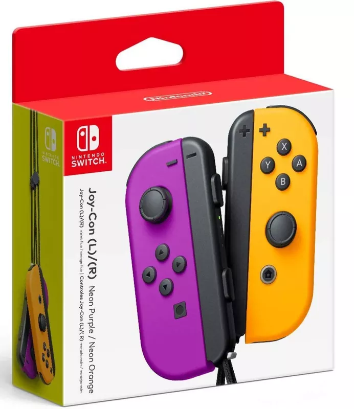 Nintendo Switch Neon Purple/ Neon Orange Joy-Con (L-R)