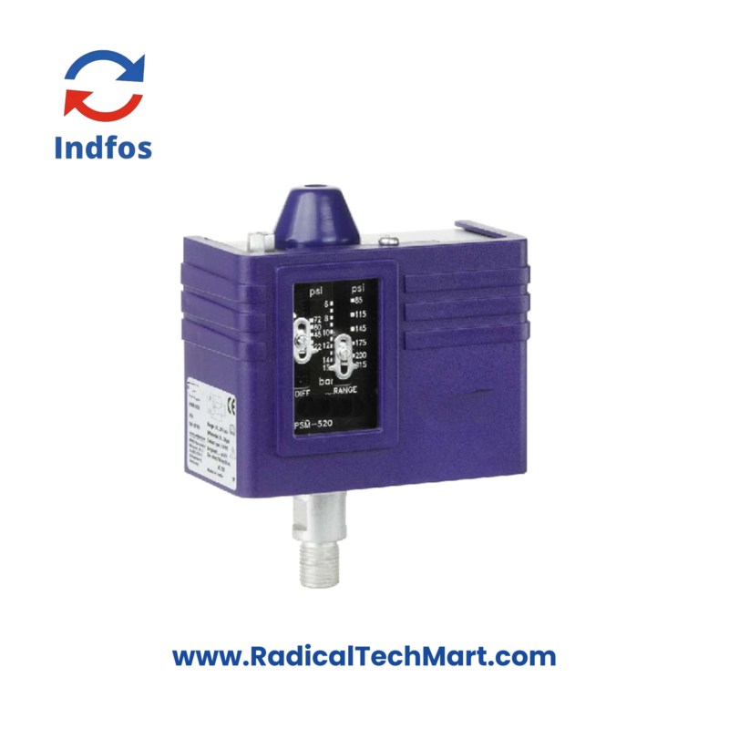 Indfos PSM-520-100 Mechanical Pressure Switch – Industrial Grade