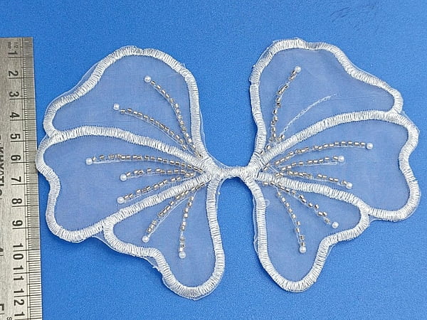 Beads Butterfly Organza