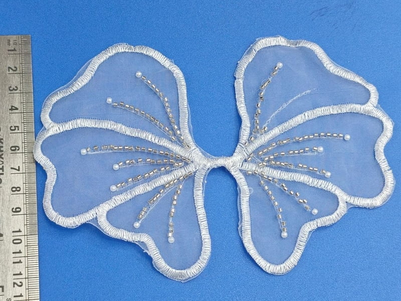 Beads Butterfly Organza