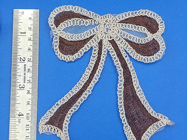 Bow Tie Patch Brown