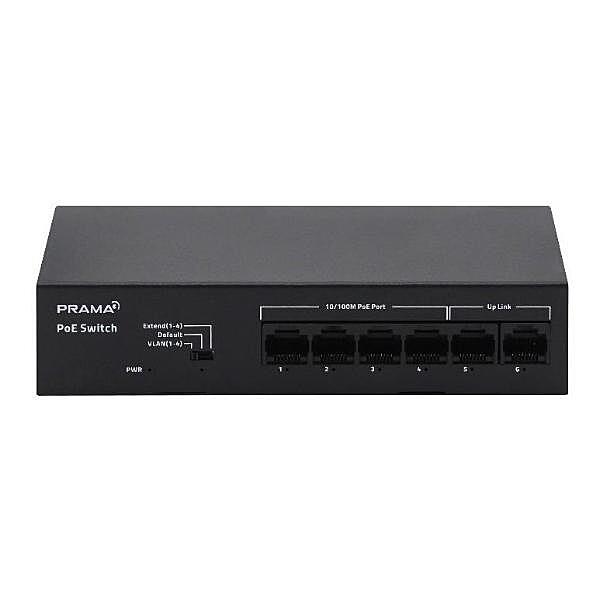 Prama 4+2 Port POE Switch PT-SW1U06P-E