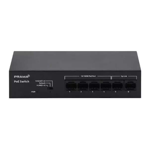 Prama 4+2 Port POE Switch PT-SW1U06P-E