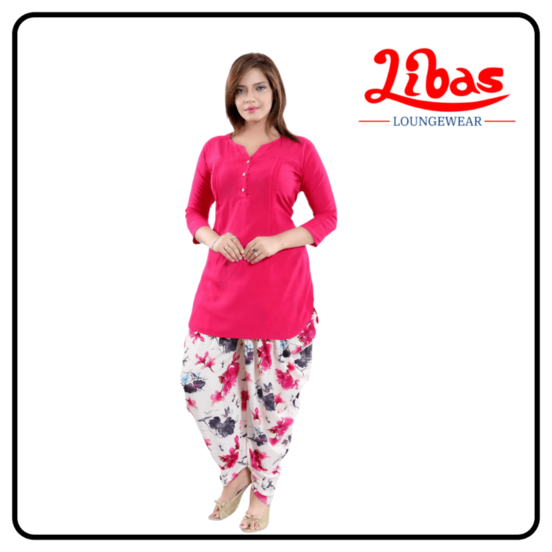 Classic Patiala Lounge Sets from Libas Loungewear - PT012 Classic Patiala Lounge Sets from Libas Loungewear - PT012