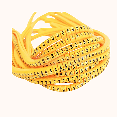 PVC Cable Marker 4mm Ferrule (Numbering 0 to 9)