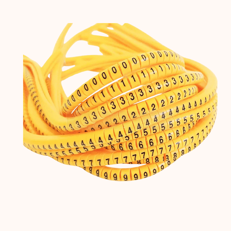 PVC Cable Marker 4mm Ferrule (Numbering 0 to 9)