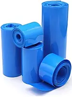 PVC Heat Shrink Sleeve Tubing Flat Width 61mm for Big Battery Pack Power (Blue)