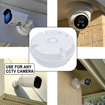 PVC Round Junction Box , Indoor/Outdoor with Nails | (5X5) | for CCTV Cameras 