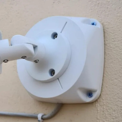 PVC Round Junction Box , Indoor/Outdoor with Nails | (5X5) | for CCTV Cameras 