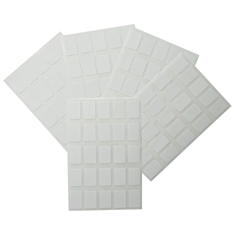 Labels PVC based without markings - rectangular shape