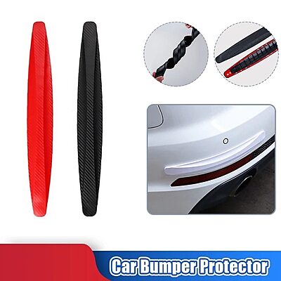 PVC Car Bumper Corner Protector Scratch Guard Car Bumper Guard 2 pcs Pack of 1 PVC Car Bumper Corner Protector Scratch Guard Car Bumper Guard 2 pcs Pack of 1