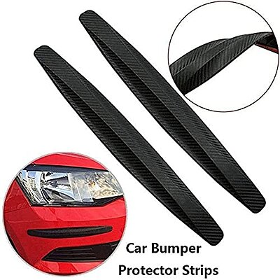 PVC Car Bumper Corner Protector Scratch Guard Car Bumper Guard 2 pcs Pack of 1 PVC Car Bumper Corner Protector Scratch Guard Car Bumper Guard 2 pcs Pack of 1
