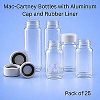 Mac-Cartney Bottles with Aluminum Cap and Rubber Liner - Pack of 25
