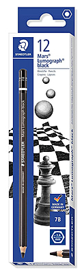 STA 100B LUMOGRAPH BLACK PENCILS - 7B
