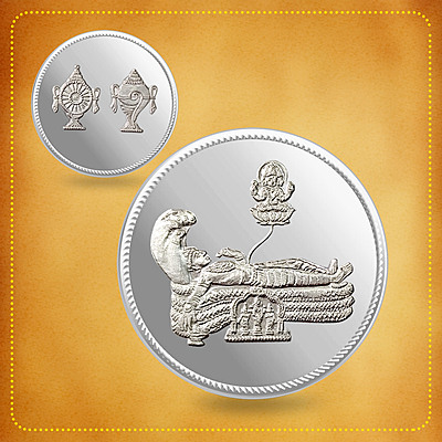 Devine Anandhapadhmanbha Coin | Pure Silver Devine Anandhapadhmanbha Coin | Pure Silver