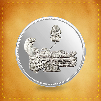 Devine Anandhapadhmanbha Coin | Pure Silver Devine Anandhapadhmanbha Coin | Pure Silver
