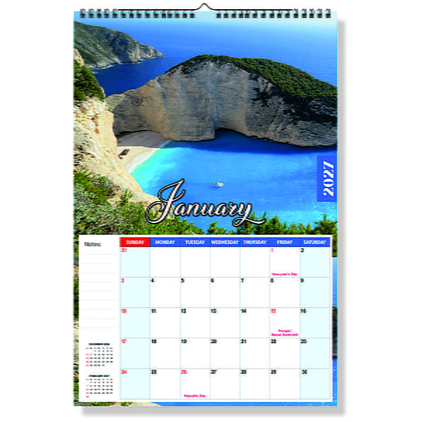 2026 Scenic Photography Wall Calendar