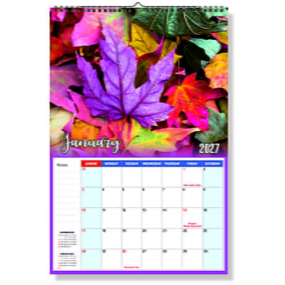 2026 Nature Leaf Wall Calendar