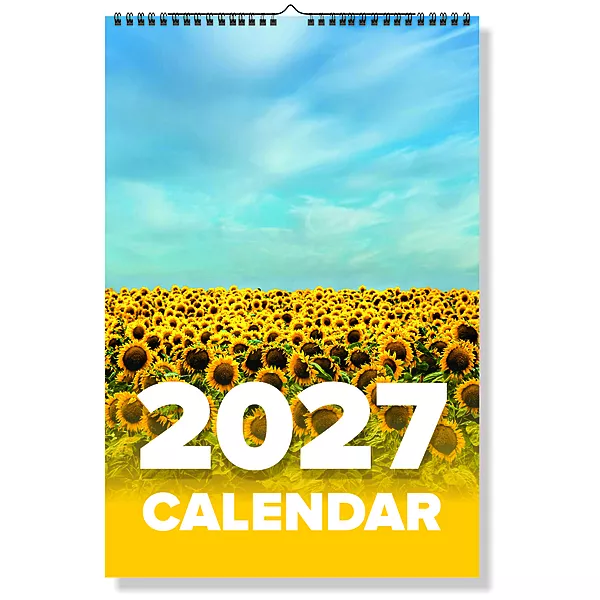 2027 SunFlower Wall Calendar