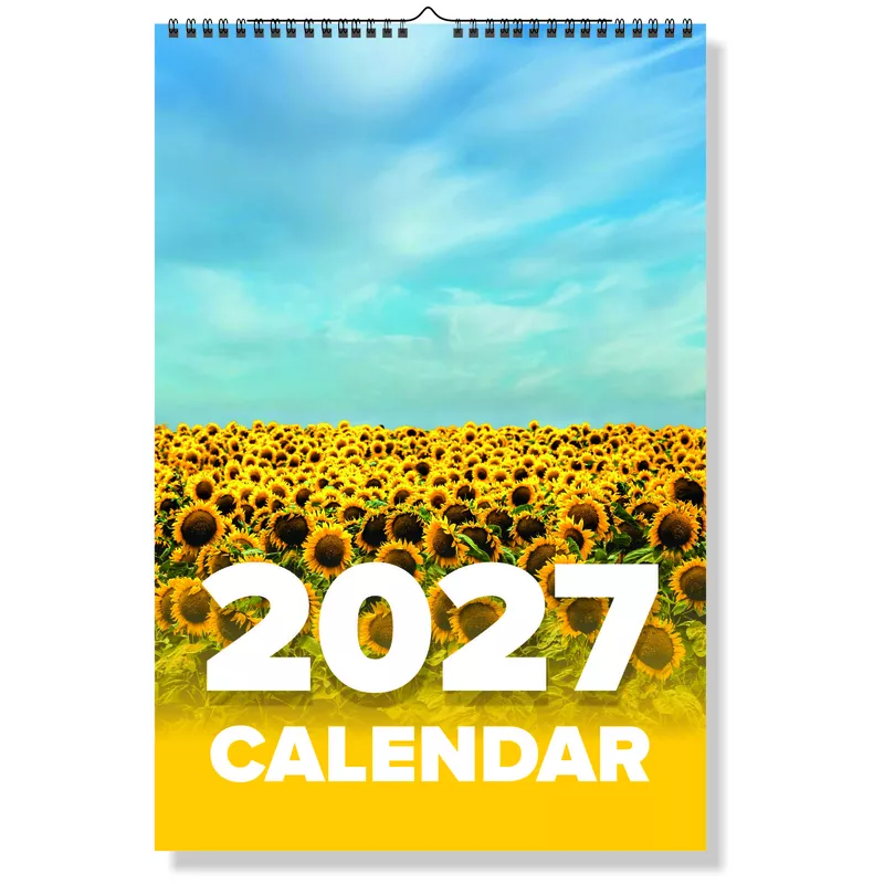 2027 SunFlower Wall Calendar