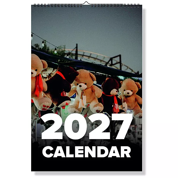 2027 Teddy Wall Calendar