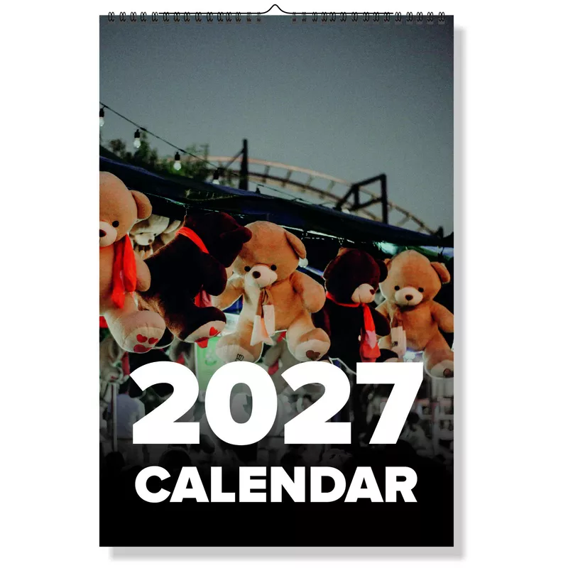 2027 Teddy Wall Calendar